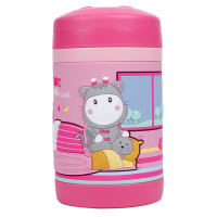 小比咔（pinkah）儿童便携便当盒 焖烧杯316L不锈钢保温杯便携焖烧壶焖烧罐430ml TMY-3343（粉色）
