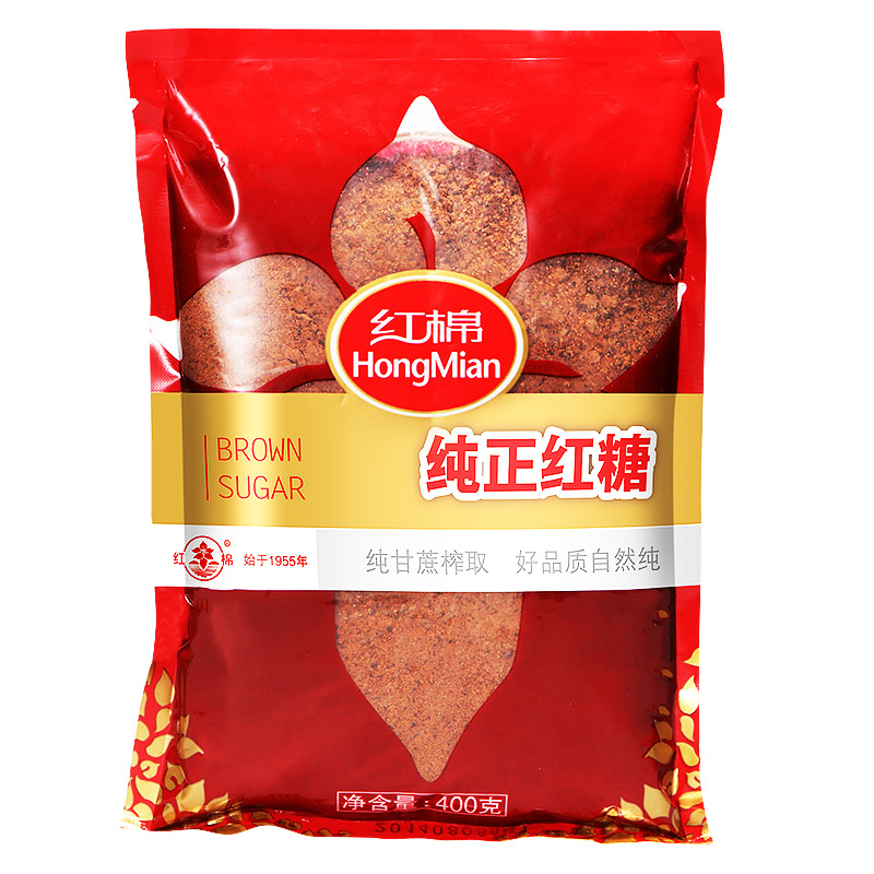 红棉红糖400g/袋红糖甘蔗红糖老红糖女生红糖红糖粉