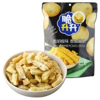 【苏宁超市】脆升升香脆薯条黑胡椒味100克/袋