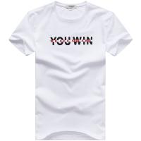 马克华菲短袖T恤男士夏季新款纯棉圆领韩版修身字母半袖男潮