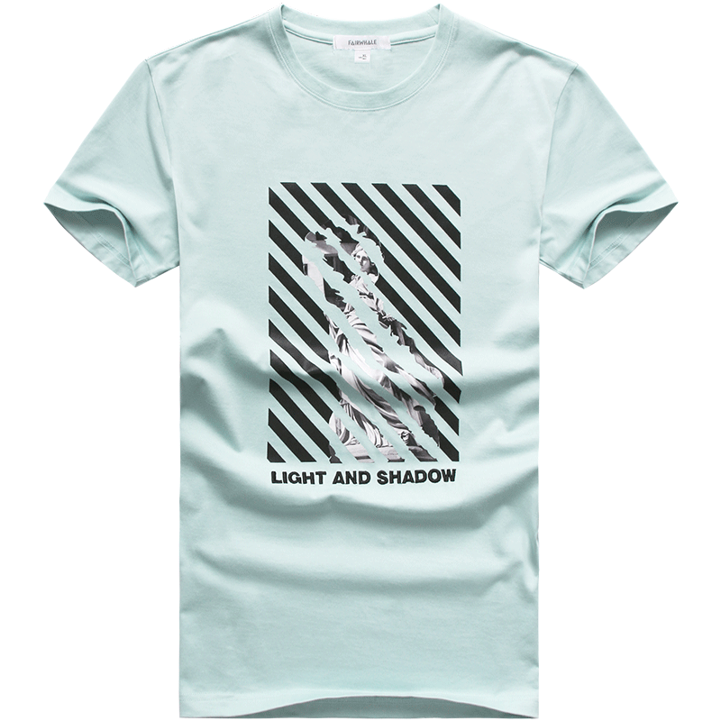 马克华菲短袖T恤男2018夏季新款半袖韩版印花圆领体恤衫打底上衣