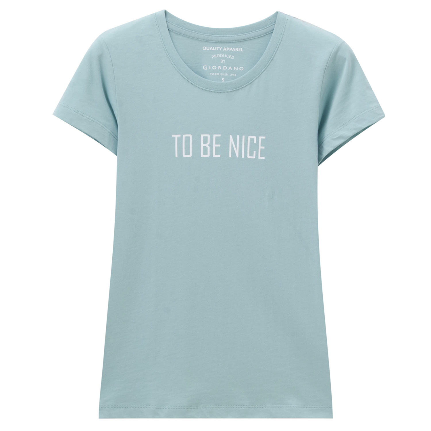 佐丹奴T恤女 短袖女2018新款 女装字母印花圆领黑色体恤05398202