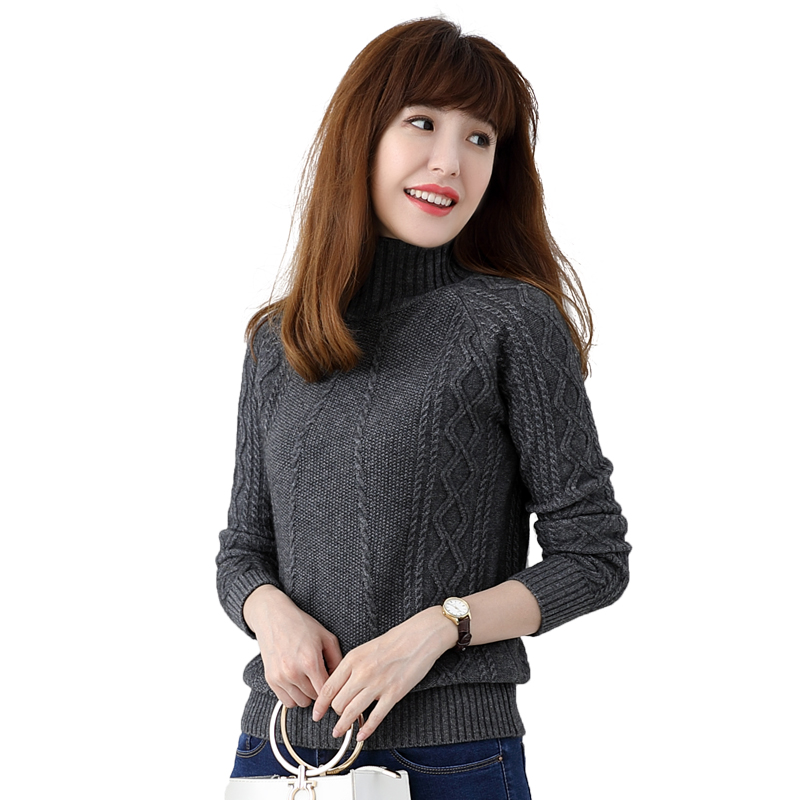 秋冬季新款高端羊绒衫加厚套头半高领打底毛衣打底针织衫1729