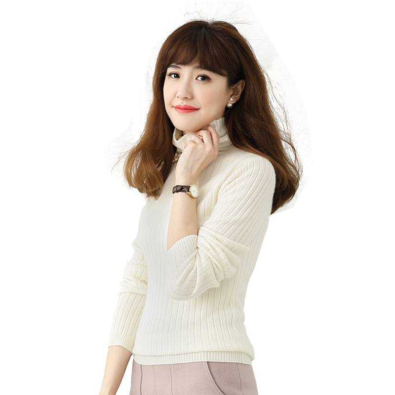 山羊绒衫 抽条修身 百搭韩范XSHL1721