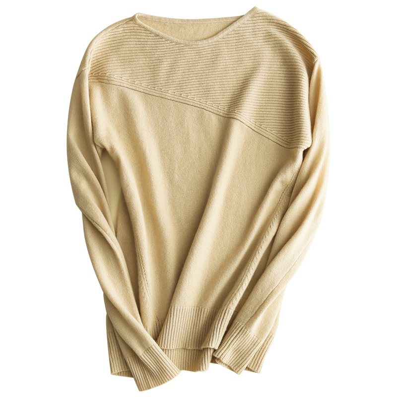 绒运利达/秋冬女装新款圆领羊绒衫修身加厚MKL17-15