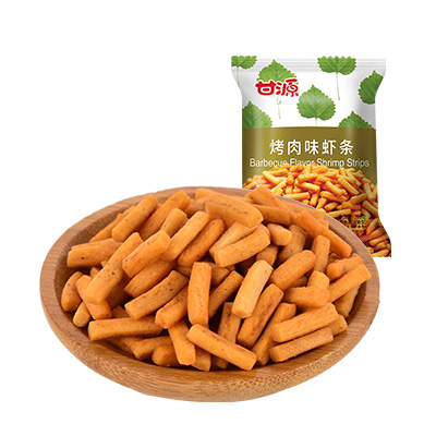 甘源虾条烤肉味285G/包休闲零食 膨化小吃甘源出品