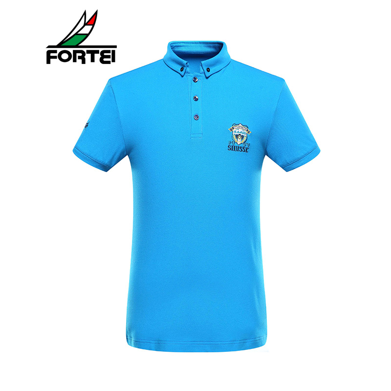 FORTEI富铤 POLO衫男士时尚休闲经典翻领棉质微弹夏季短袖T恤衫夏季