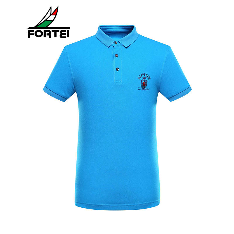 FORTEI富铤 POLO衫男士经典时尚休闲翻领棉质微弹夏季短袖上衣