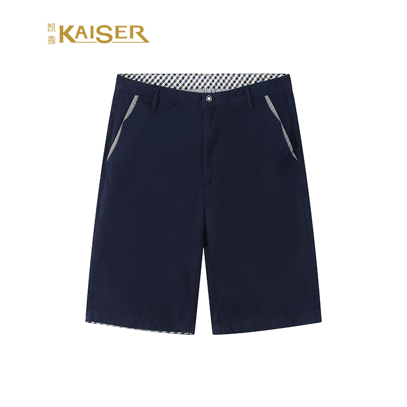 KAISER凯撒 休闲裤男舒适休闲百搭时尚棉质修身中裤