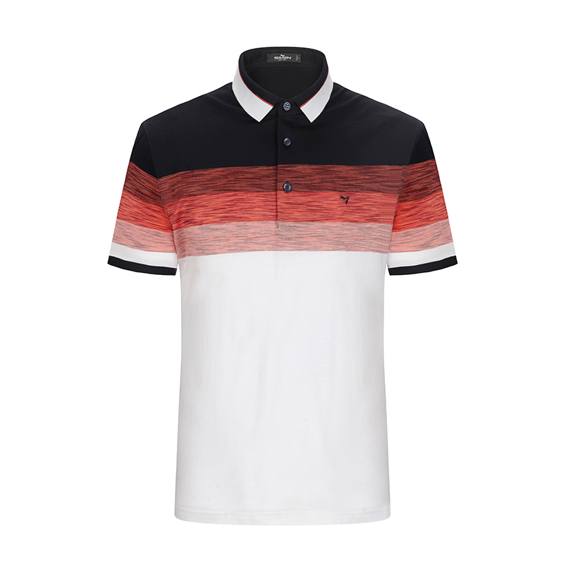 柒牌短袖T恤衫男士短t翻领夏男装短袖POLO衫上衣丝光棉112T50140