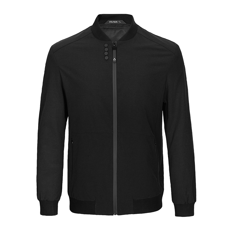 柒牌SEVEN夹克衫男装男士休闲时尚立领百搭纯色茄克衫