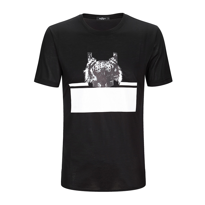 柒牌SEVEN男装短袖T恤衫青年t时尚休闲百搭潮流短T