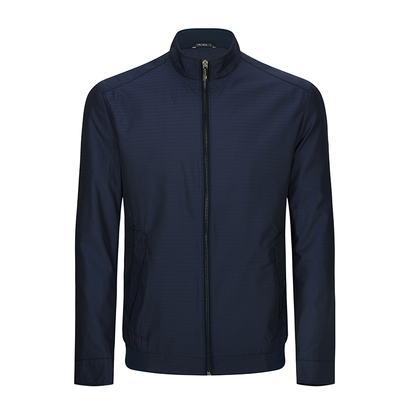 柒牌夹克外套男装休闲时尚立领上衣男修身商务青年茄克衫