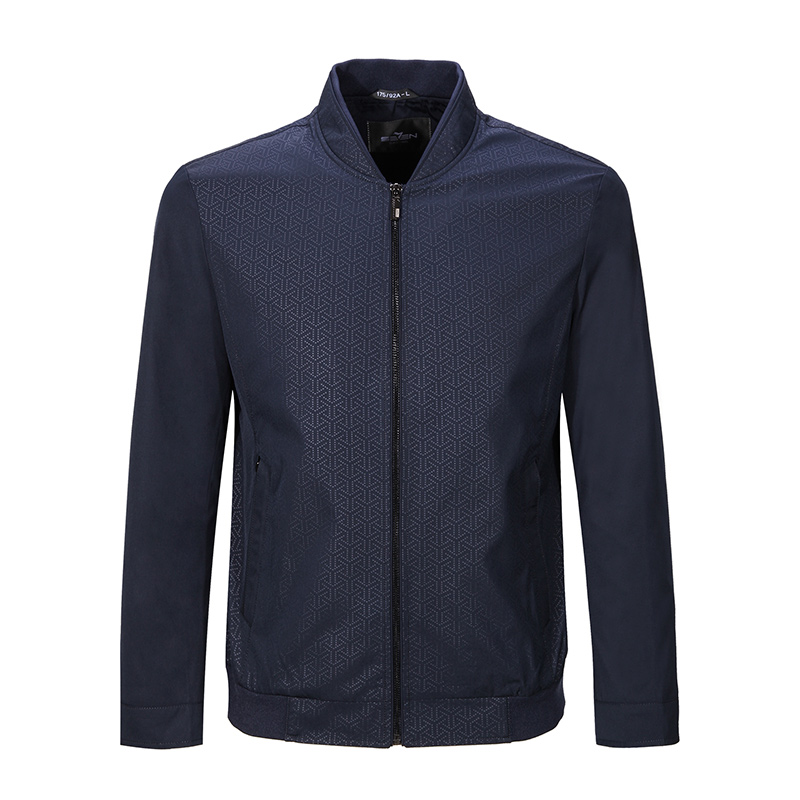 柒牌SEVEN男装夹克男士时尚商务休闲立领修身茄克衫外套