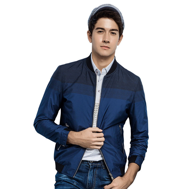 柒牌男装夹克衫秋季青年商务休闲时尚夹克潮男外套薄款113K0