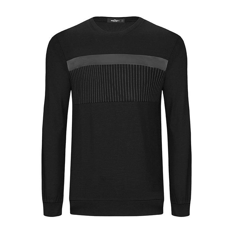 柒牌SEVEN男装青年时尚圆领时尚休闲修身时尚卫衣上衣