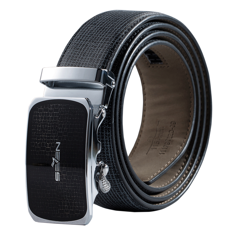 柒牌SEVEN男装皮带男真皮自动扣男士腰带牛皮青年休闲裤带潮时尚韩版111P90220