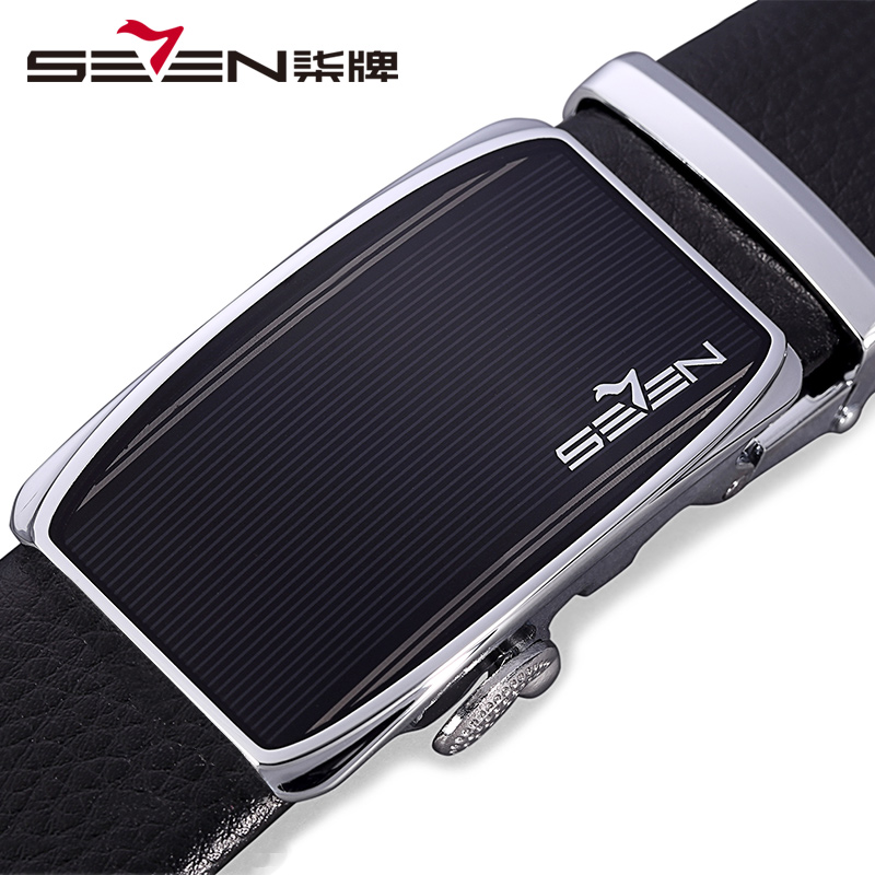 柒牌皮带自动扣男士青中年商务休闲经典款百搭潮腰带男正装西裤带111P90020