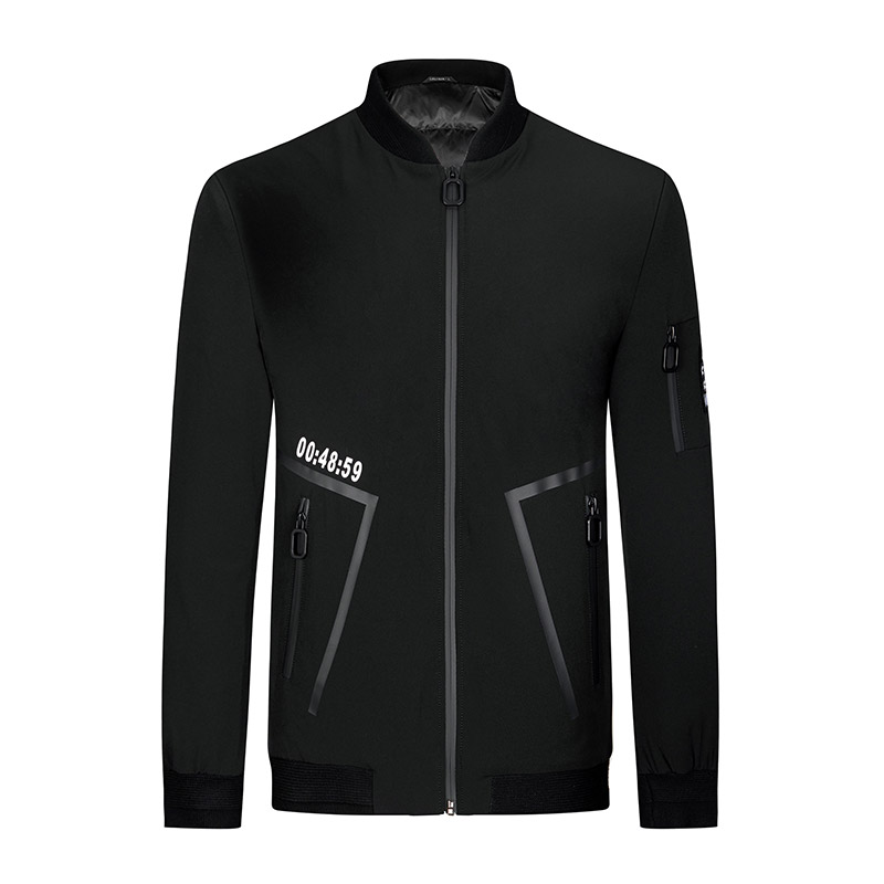 柒牌男装夹克外套秋冬时尚休闲百搭潮流棒球领青年羽绒服113K28160