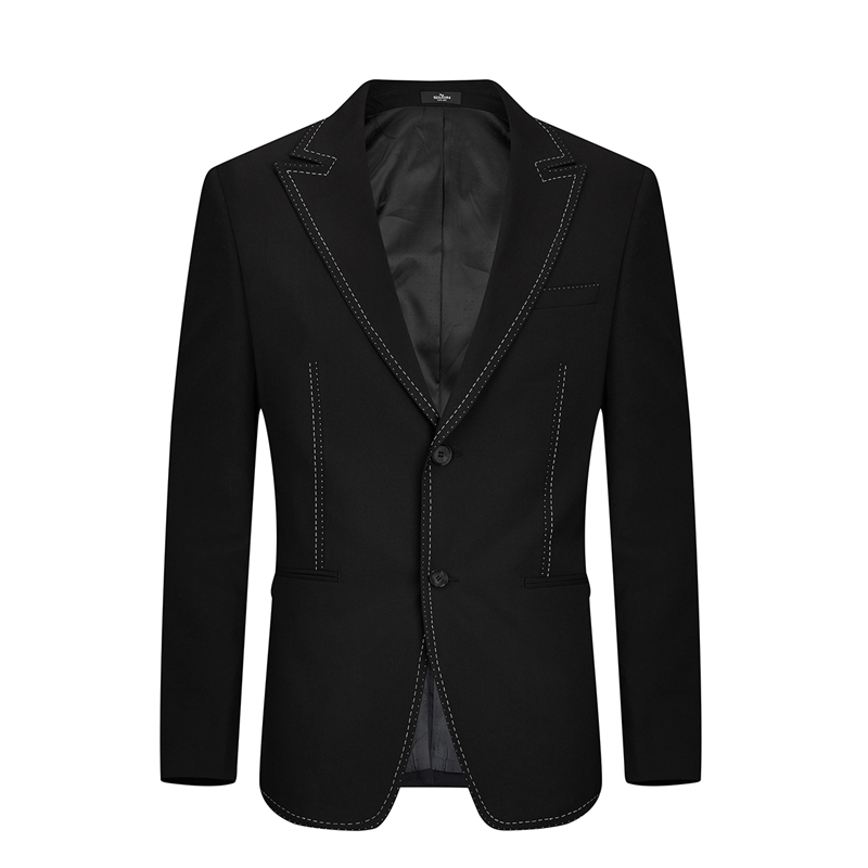 柒牌SEVEN男装单西外套简约时尚西服两粒单排扣青年西装