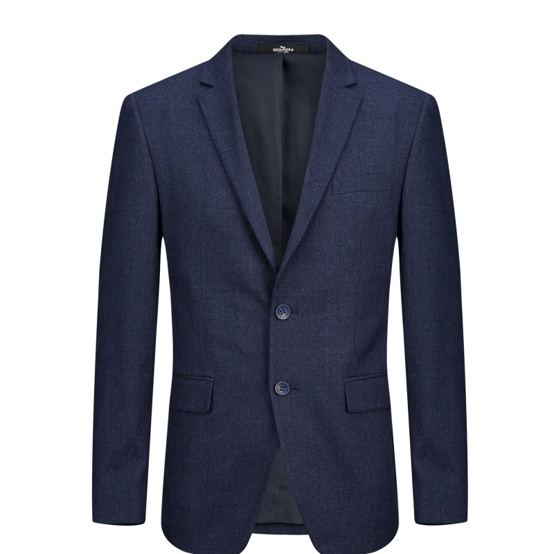 柒牌SEVEN男装新款西服套装时尚修身西服正装2018年新款秋冬套西西裤子115C10060