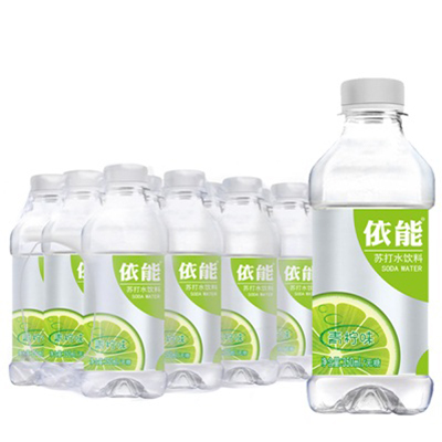依能 饮料 青柠味 苏打水 350ml*15瓶/箱弱碱性 饮用水 整件装