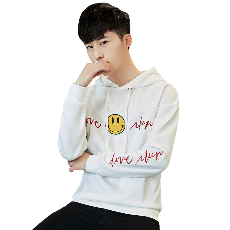 稻草人(Mexican)青少年卫衣男连帽套头长袖外套韩版修身潮流学生帅气带帽青年男士上衣