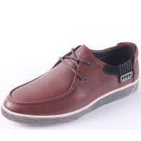 老爷车男鞋2017款春秋商务真皮软底软面系带休闲鞋正品皮鞋08494