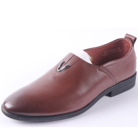 老爷车男鞋2017款商务真皮软底软面一脚蹬英伦工装休闲皮鞋08507