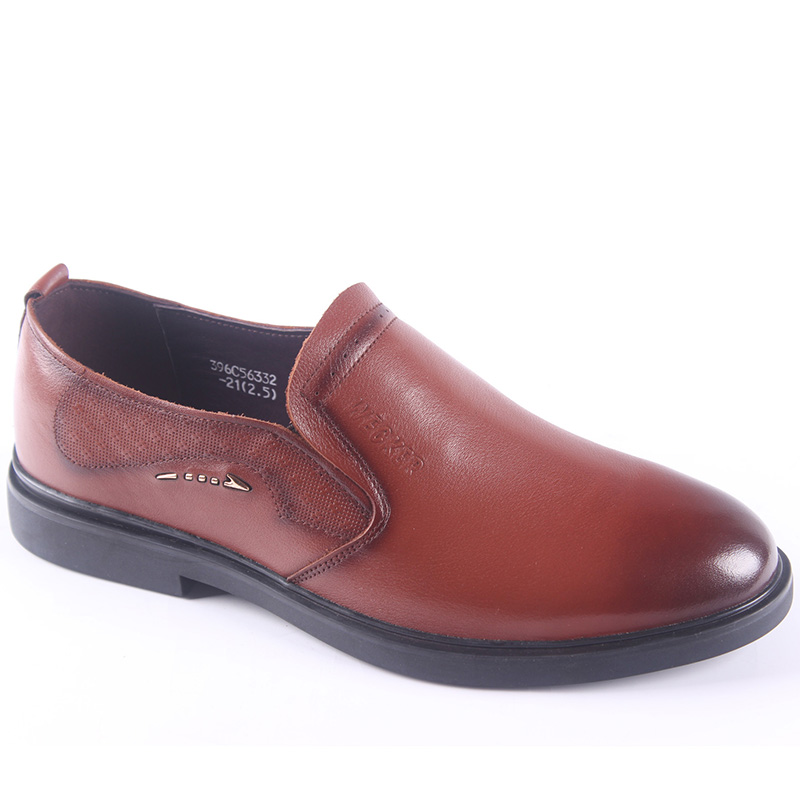 老爷车男鞋正品2017春季新款真皮厚底软底软面商务休闲皮鞋56332