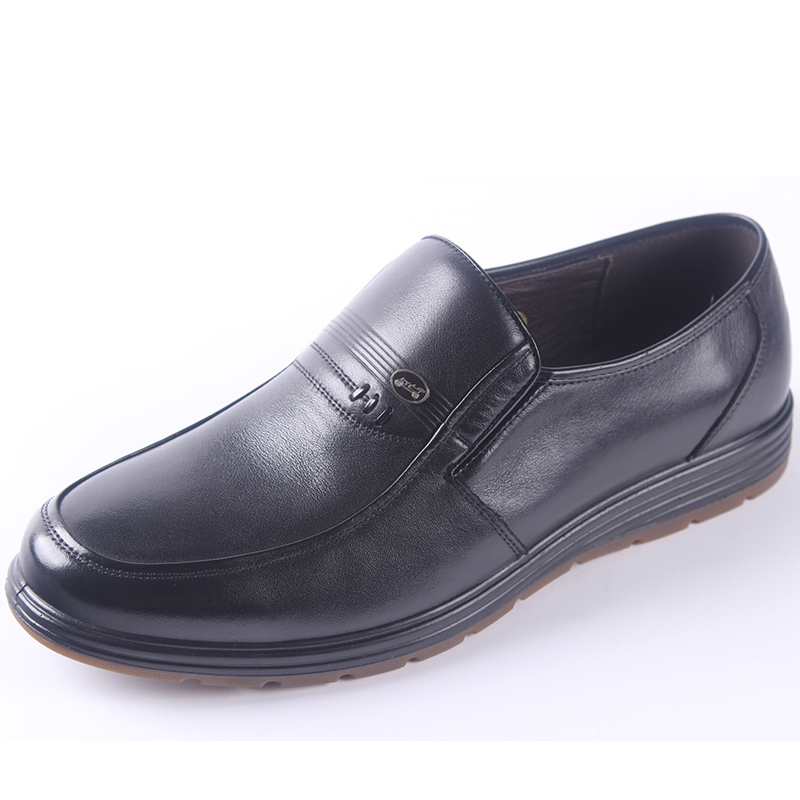 老爷车男鞋正品2017春季真皮牛筋底软底软面休闲男皮鞋188073