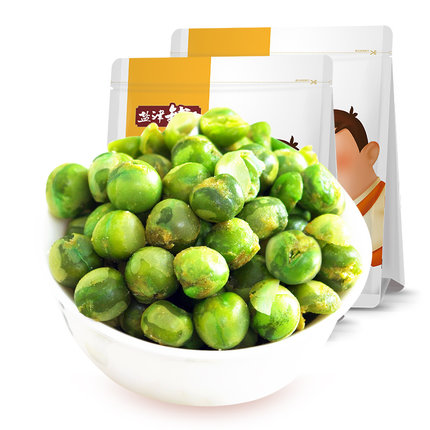 盐津铺子 青豌豆 原味260g青豆豆子休闲零食酥脆