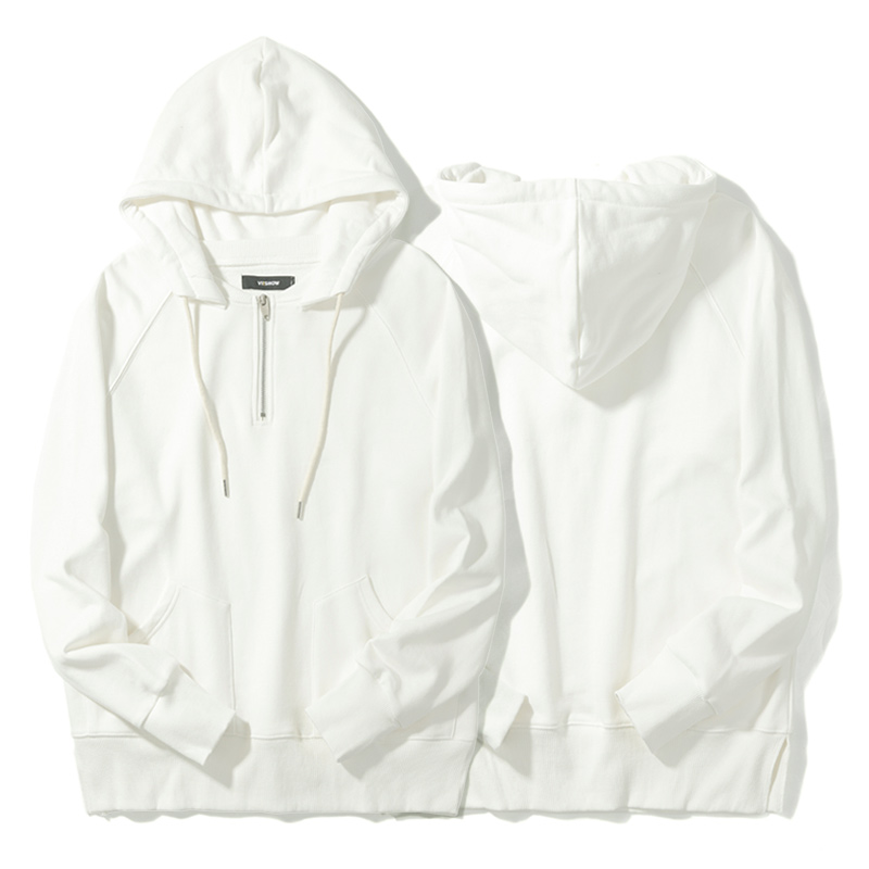 viishow秋装潮牌休闲连帽卫衣男纯棉多色可选半开襟男士卫衣WD1783173