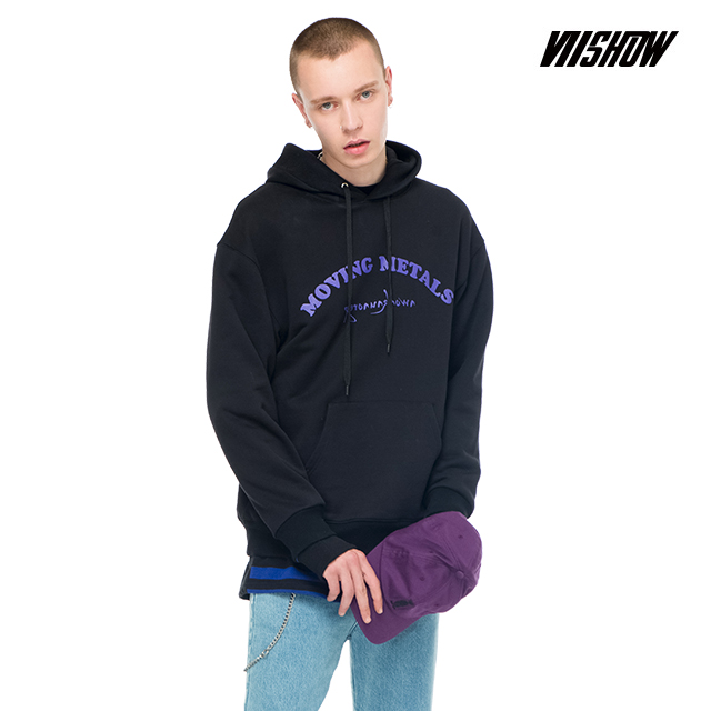 viishow潮牌连帽卫衣男韩版连帽韩版印花嘻哈潮牌春秋款上衣