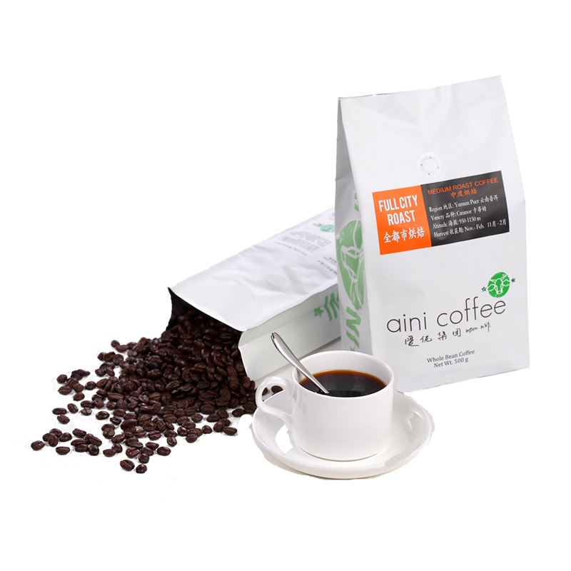 爱伲庄园 全都市烘焙250g 有机咖啡豆 雨林种植 欧盟认证 免费磨粉