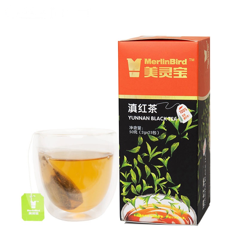 美灵宝 滇红茶袋泡茶2g*25包装