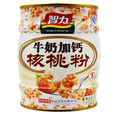 【苏宁超市】智力牛奶加钙核桃粉404g/罐 营养早餐食品代餐粉