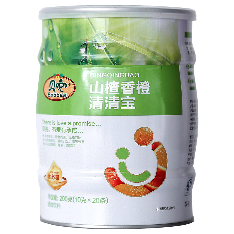 贝兜 山楂香橙清清宝200g/罐