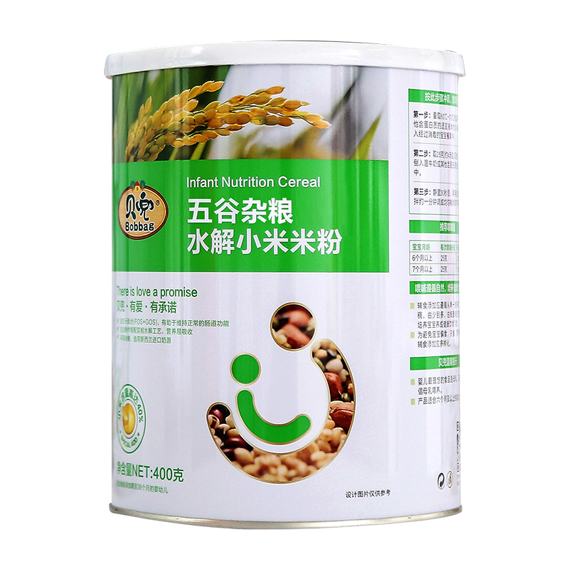 贝兜 五谷杂粮水解小米米粉400g/罐