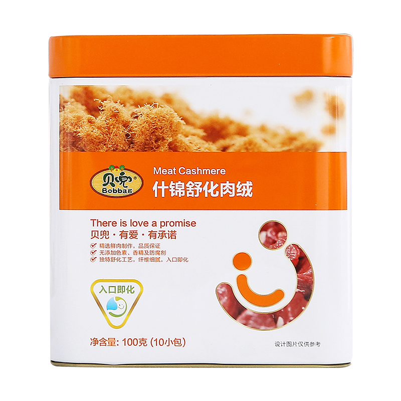 贝兜 什锦舒化肉绒罐装100g/罐