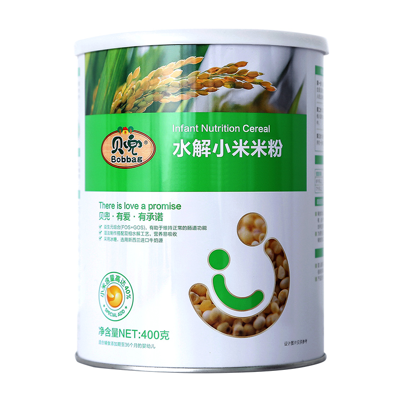 贝兜 水解纯营养小米米粉400g/罐