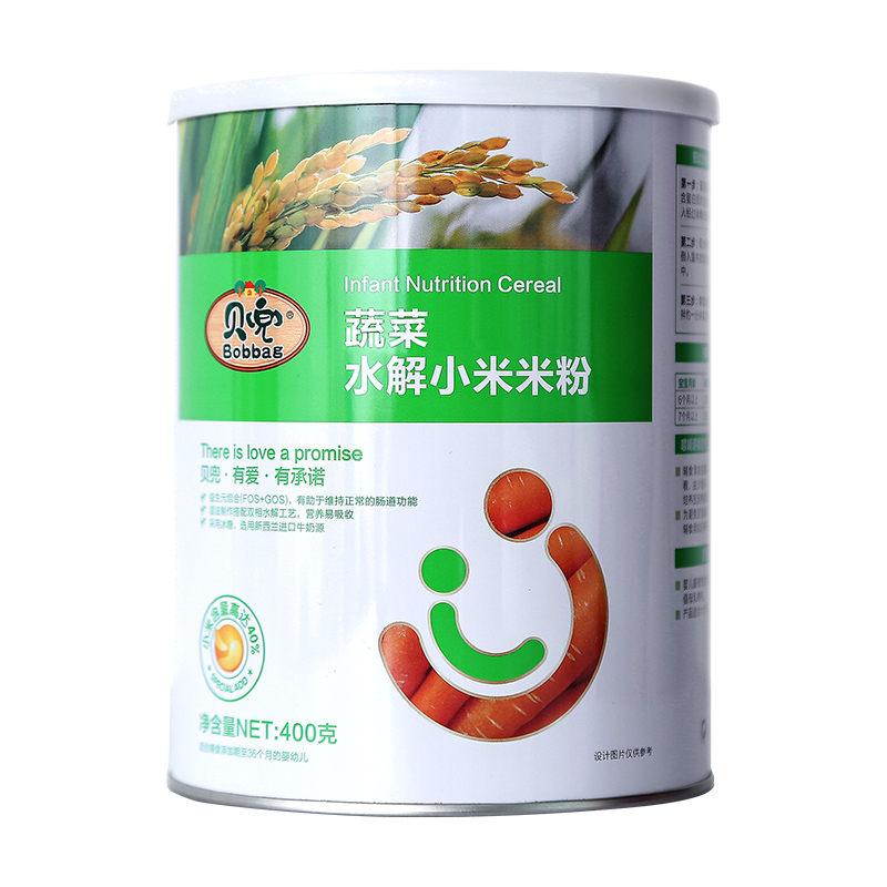 贝兜 蔬菜水解小米米粉400g/罐