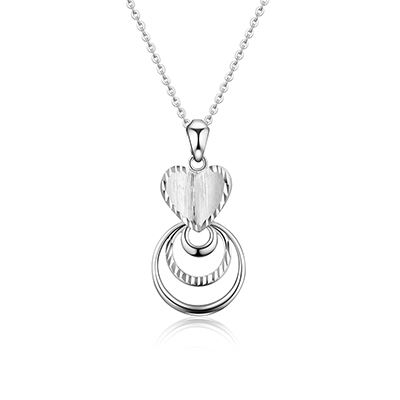雅宝福铂金心形吊坠pt950白金坠子情人节礼物送爱人