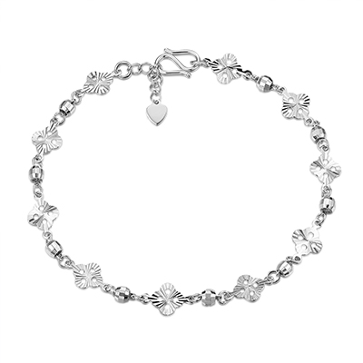 雅宝福铂金手链pt950白金幸福相顾手链女送爱人