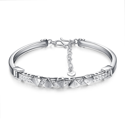 雅宝福铂金手镯手链pt950白金快乐手镯送女友