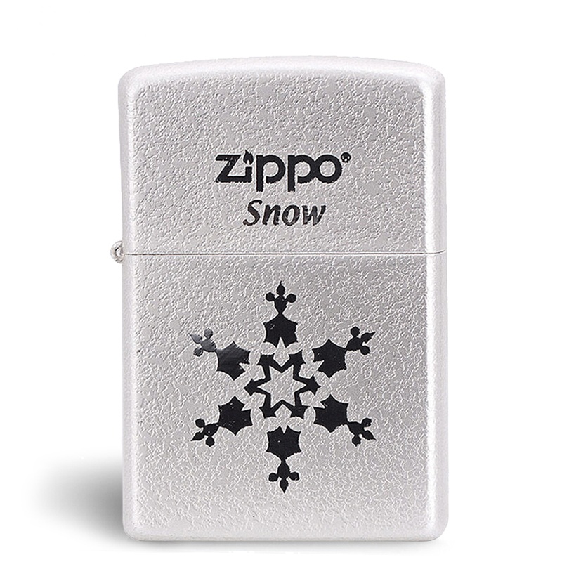 zippo之宝1-6一朵雪花镀银 防风打火机原装正品