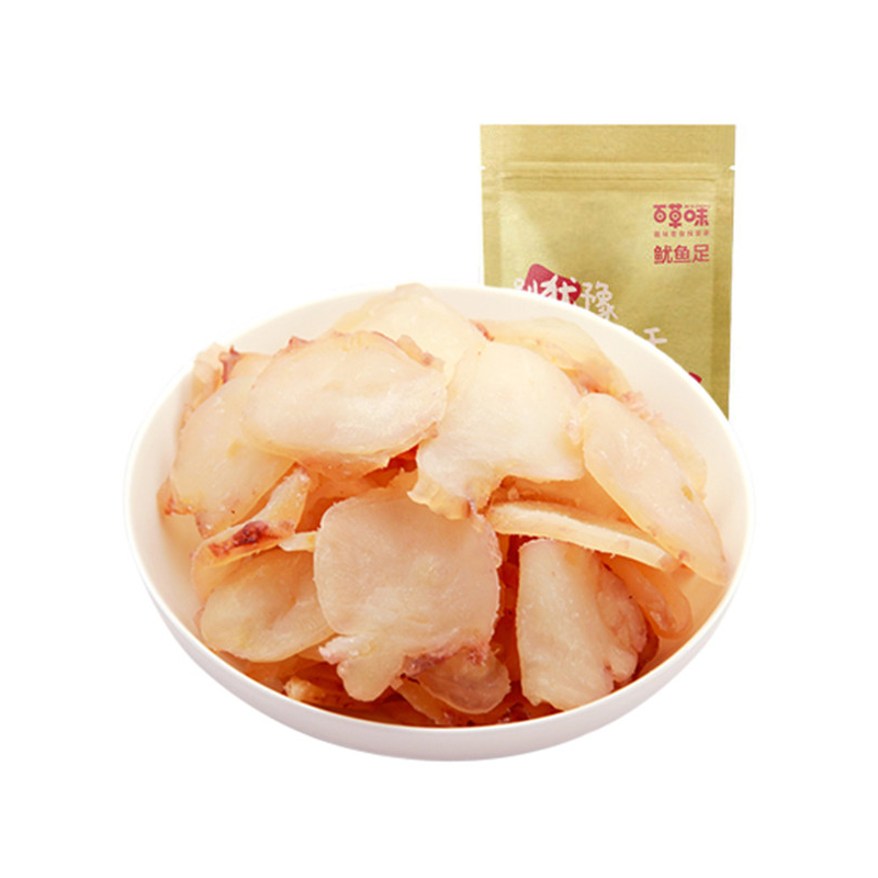 百草味（BE&CHEERY）鱿鱼足80g/袋 海鲜 鱿鱼足 鱿鱼 百草味出品