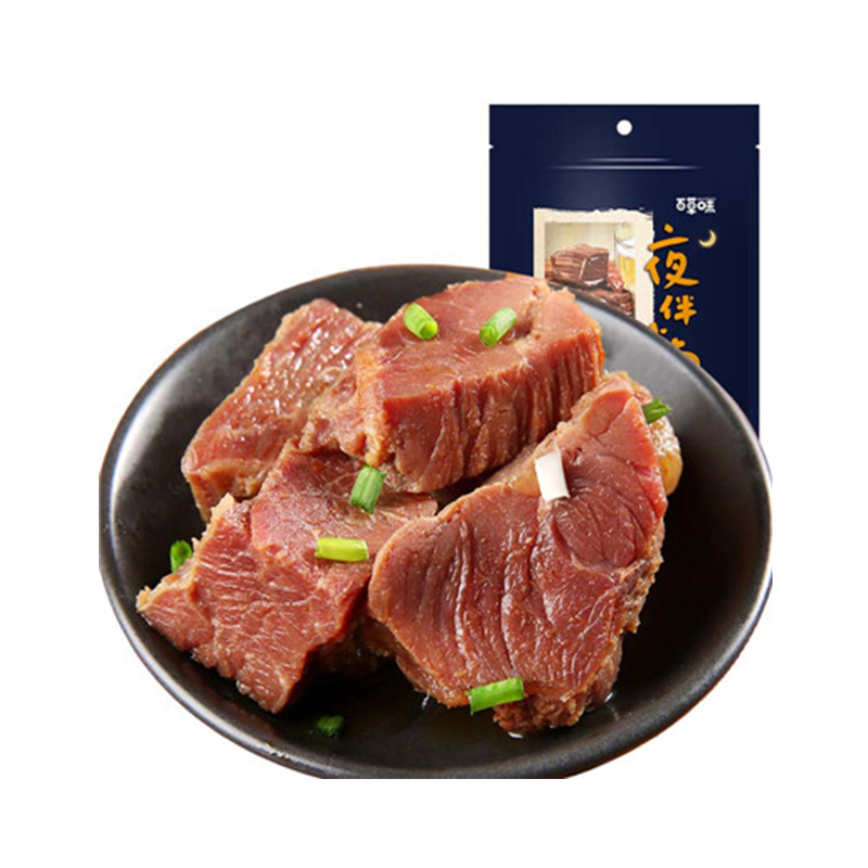 百草味（BE&CHEERY）酱卤牛肉（五香味）120g/袋 肉类 牛肉 五香味 百草味出品