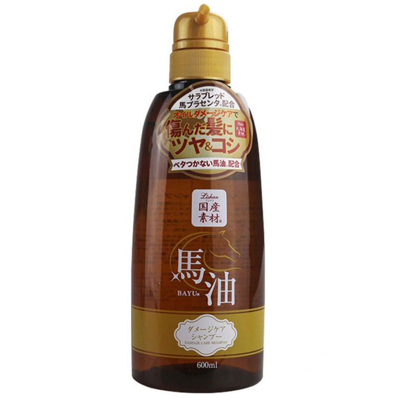 Lishan 马油无硅油保湿去屑洗发水 600ml/瓶 日本原装进口
