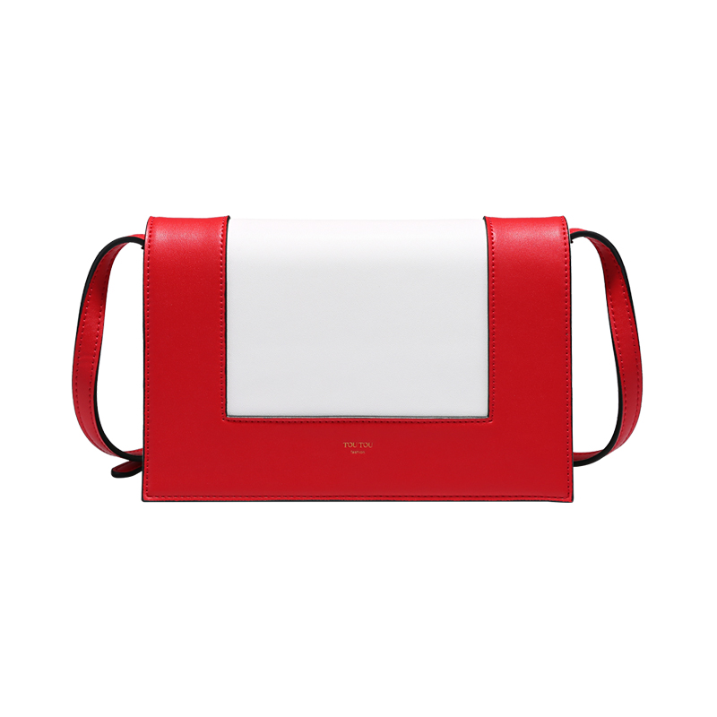 2019潮款包包韩版女包撞色时尚百搭小方包单肩斜挎包潮